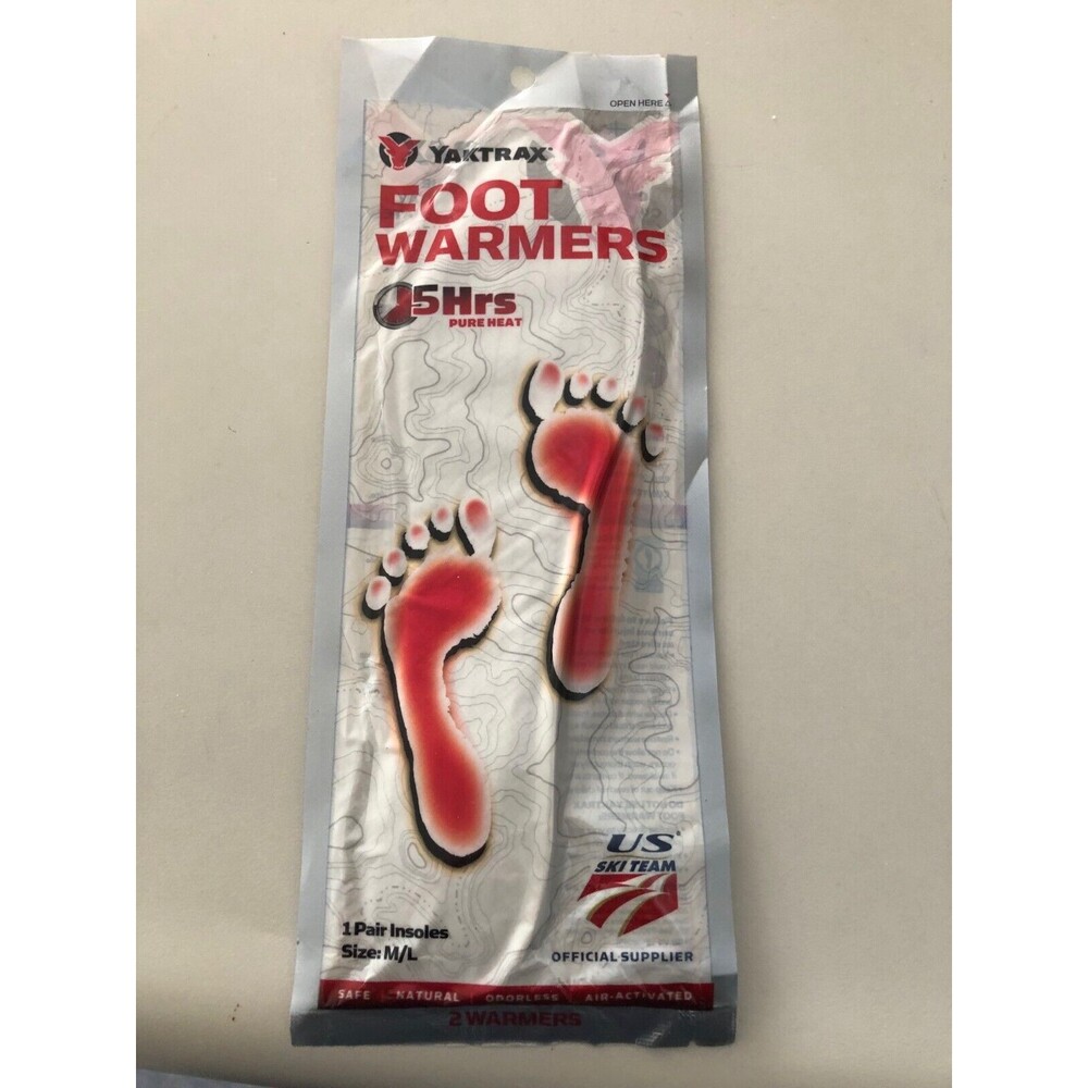 Yaktrax Insole‎ Foot Warmer 1 Pair Size Medium/Large Unisex